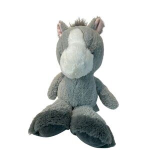 Animal Adventure Plush Gray Donkey Stuffed Animal Toy 12” Soft Floppy 2020